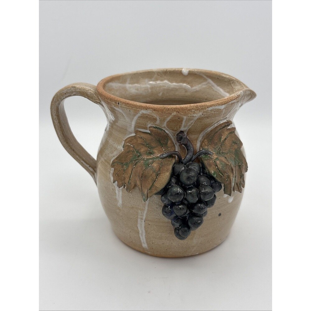 VNTG Signed Wilford Dean Studio Pottery Georgia Appalachian Folk Art Drip Glaze